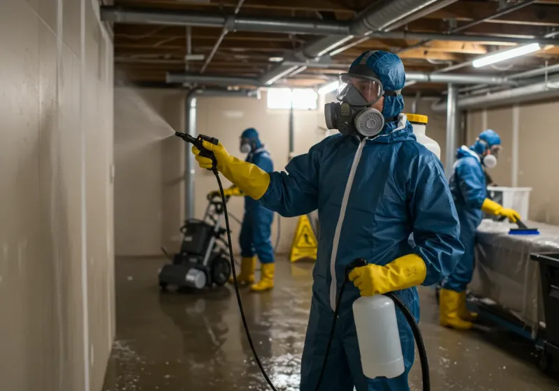 Basement Sanitization and Antimicrobial Treatment process in Coney Island, NY